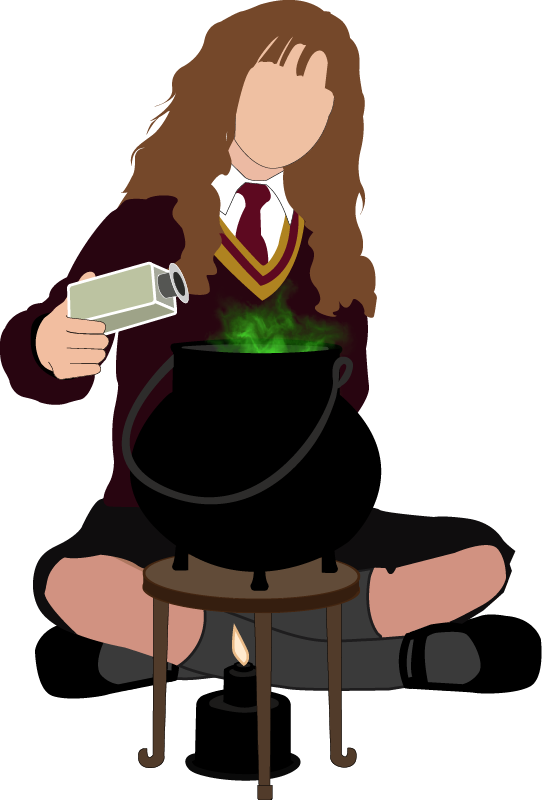 Hermione brewing polyjuice potion